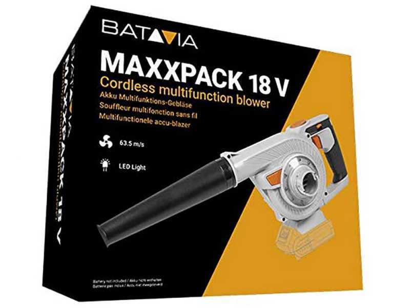 Batavia Maxxpack 18V Handheld Battery-powered Leaf Blower - with 2.0ah battery and charger
