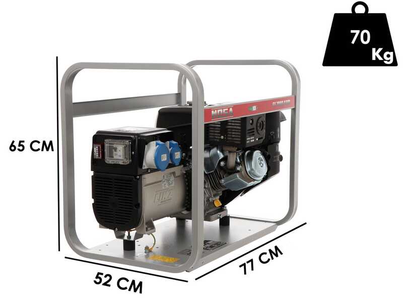 MOSA GE 7000 KBM - 6 kW Petrol Power Generator - DC 5 kW Single-phase