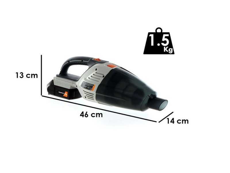 Batavia Portable Battery-powered Vacuum Cleaner - 18V/ 2.0Ah Battery