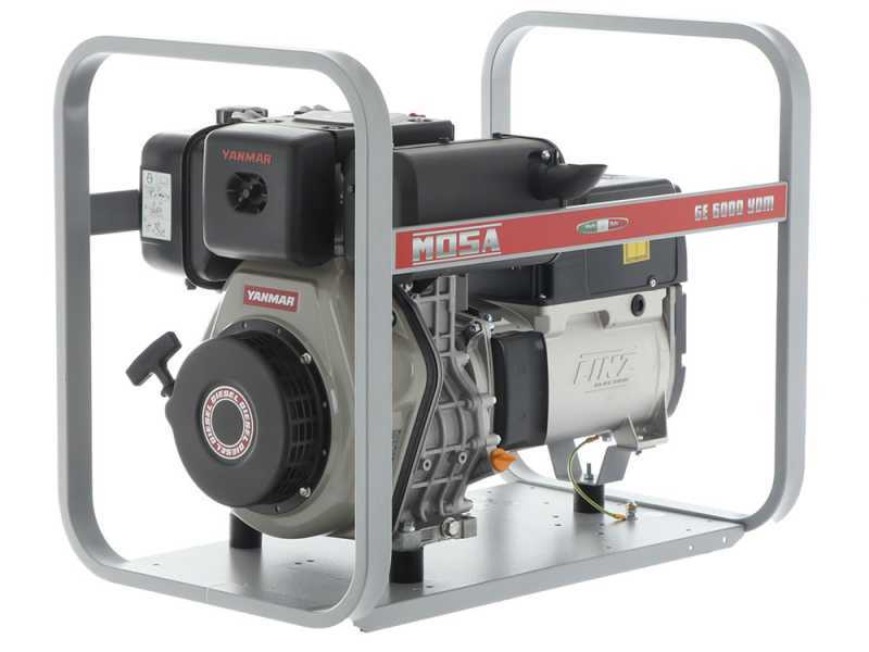 MOSA GE 6000 YDM - 5.1 kW Diesel Power Generator - DC 4.5 kW Single-phase