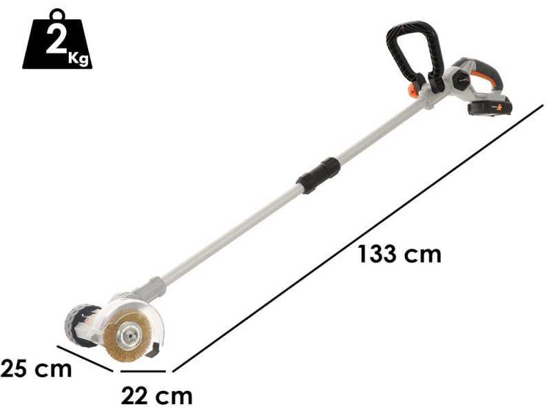 Batavia - Battery-operated grout cleaner - two brushes included - WITHOUT BATTERY AND CHARGER
