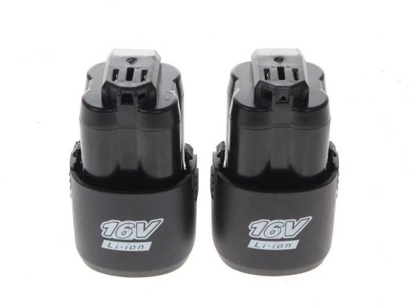BullMach Kairos 10 Battery-powered Manual Pruner - Two 16V 2Ah Batteries Included