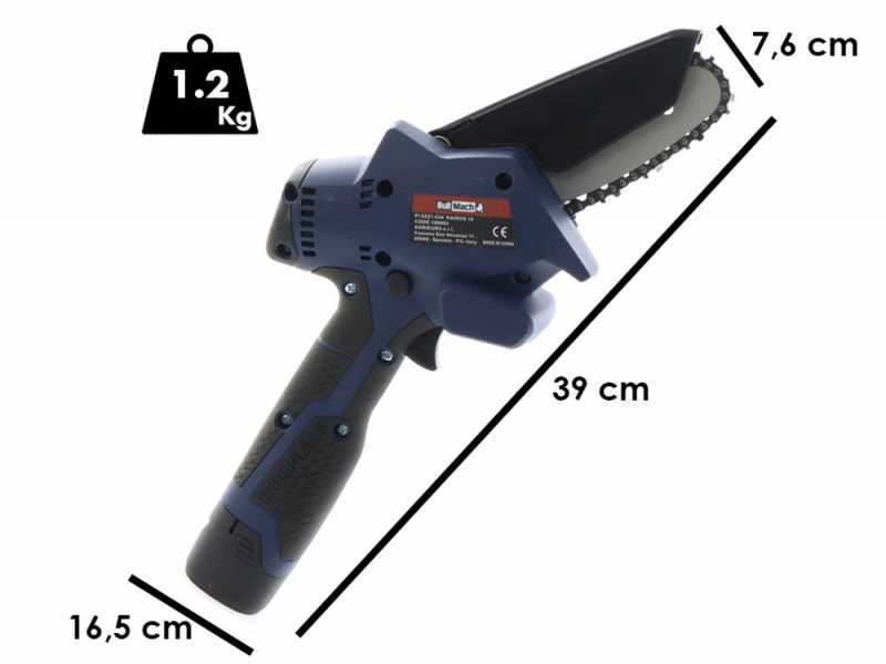 BullMach Kairos 10 Battery-powered Manual Pruner - Two 16V 2Ah Batteries Included
