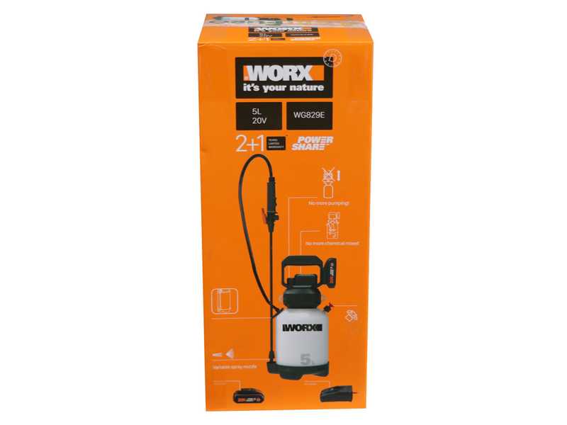 WORX WG829E sprayer pump with shoulder strap 20V best deal on AgriEuro