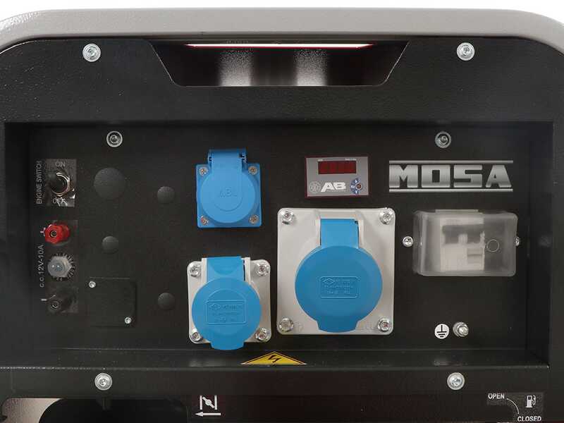 MOSA GE S-5000 HBM AVR - 4.4 kW Petrol Power Generator with AVR - DC 3.6 kW Single-phase