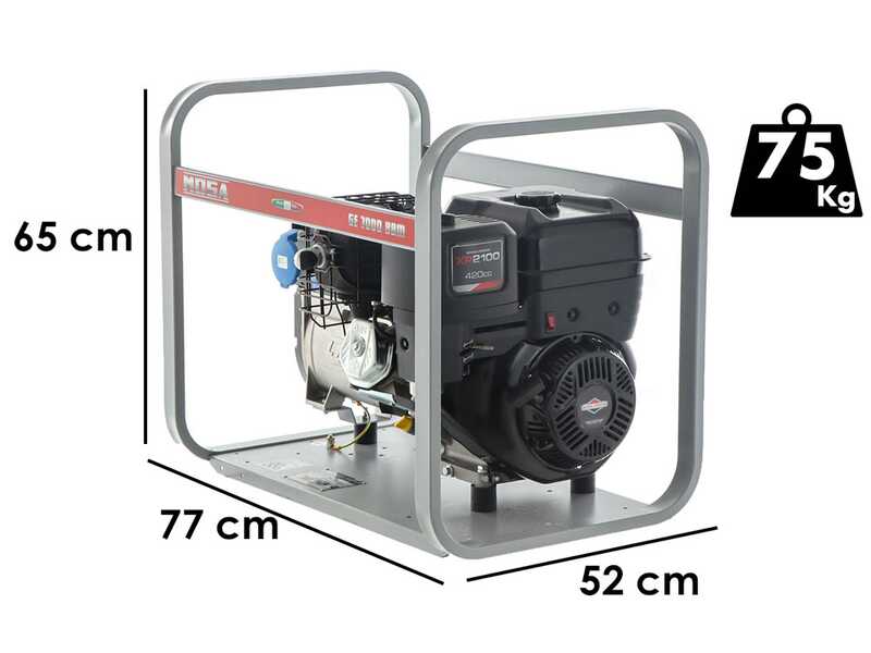 MOSA GE 7000 BBM - 6 kW Petrol Power Generator - DC 5 kW Single-phase