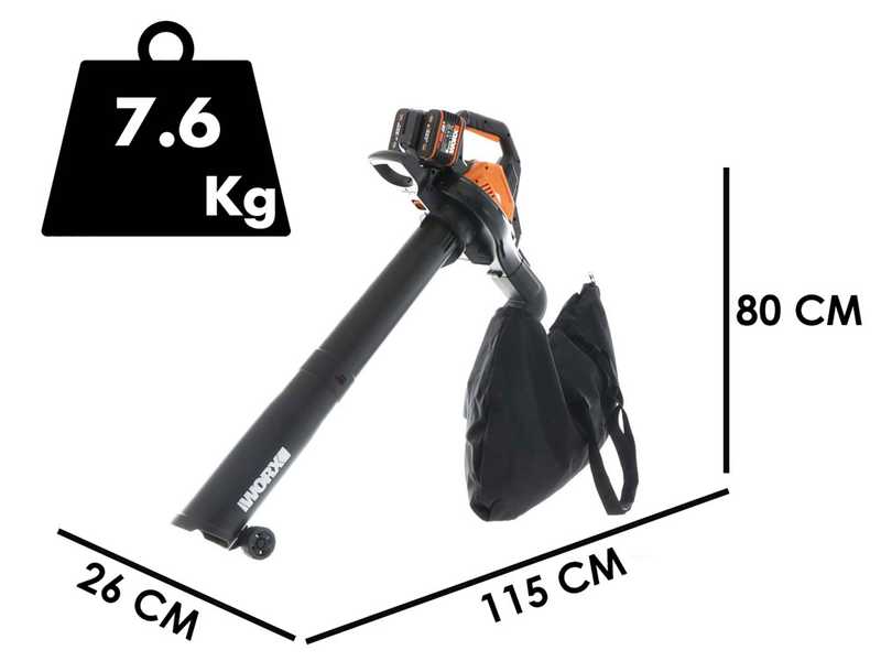 Worx leaf sales blower charger