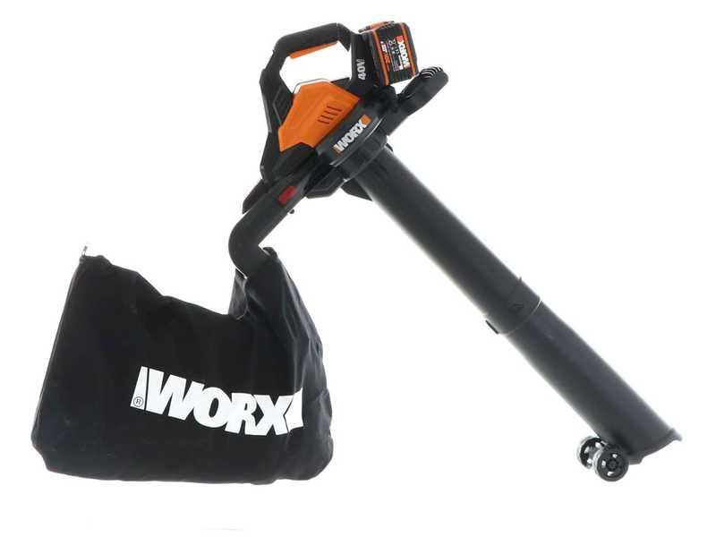 Worx leaf blower bag top