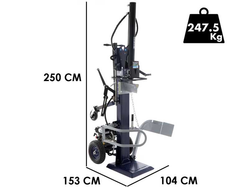 BullMach BM-LS-BS 16 V - Petrol Log Splitter - Vertical B&amp;S CR950