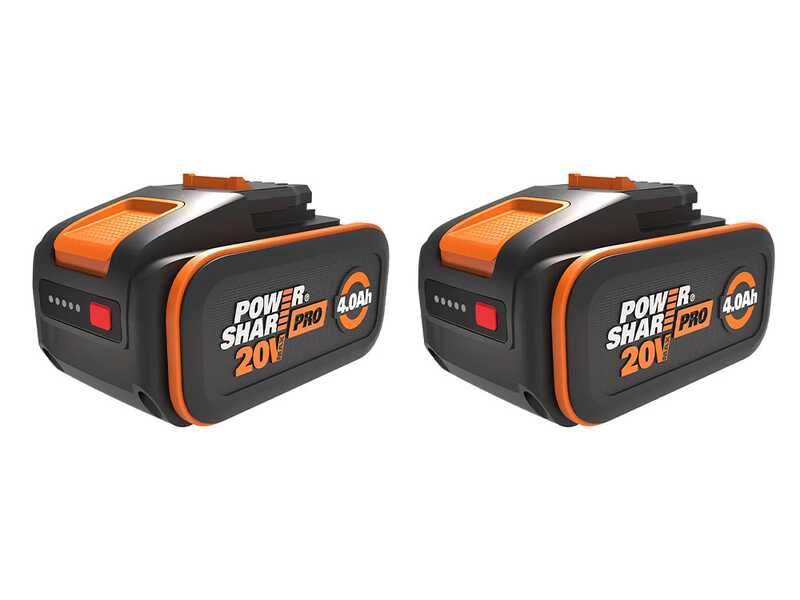 WORX NITRO WG749E Self-propelled Battery-powered Lawn Mower -  2x20V/4Ah + Free: 2x20V/4Ah batteries - 46 cm Cutting Width