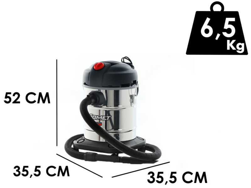 Comet CV 20 X - Wet and Dry Vacuum Cleaner - Silent - 20L Drum - Premium Series
