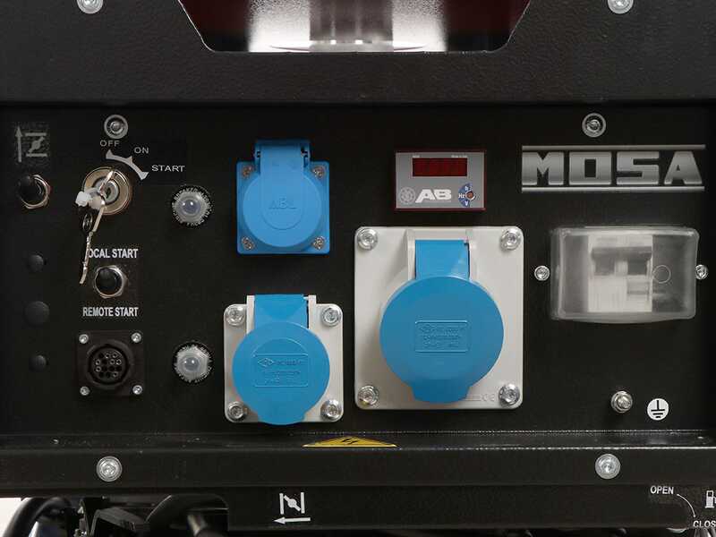 MOSA GE S-7000 BBM AVR EAS - Petrol generator with AVR and electric start 6.5 kW - Continuous 5.4 kW Single-phase - B&amp;S XR2100 engine