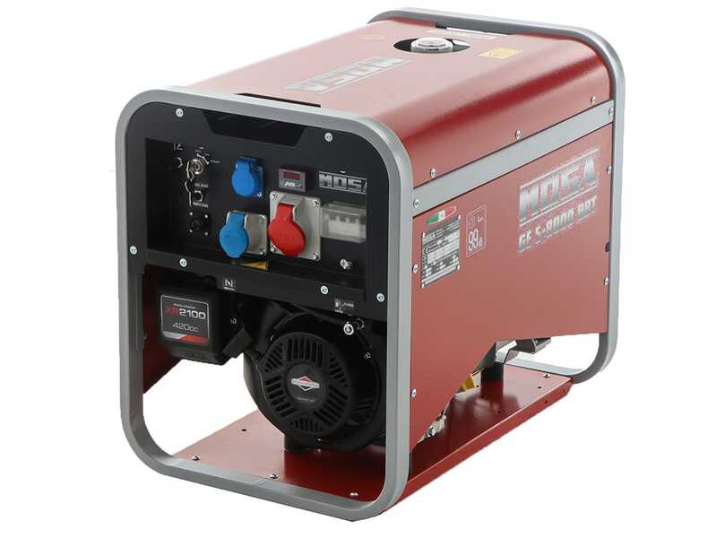 MOSA GE S-8000 BBT AVR EAS - 6.4 kW Petrol Power Generator with Electric Start - DC 5.6 kW Three-phase