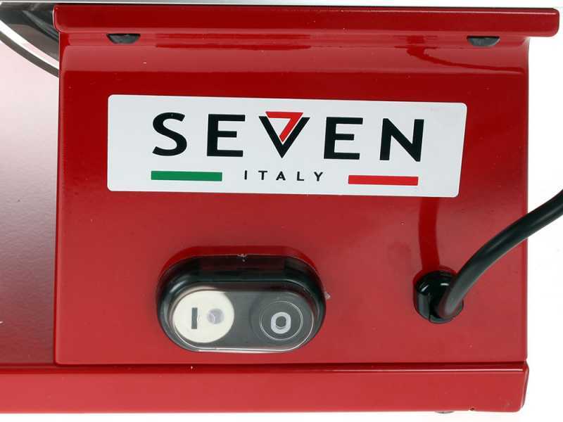 Seven Italy PS 300 PRO RED - Meat Slicer with 300 mm Blade - Sharpener Included