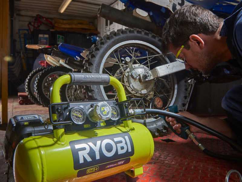 Battery powered clearance air compressor ryobi
