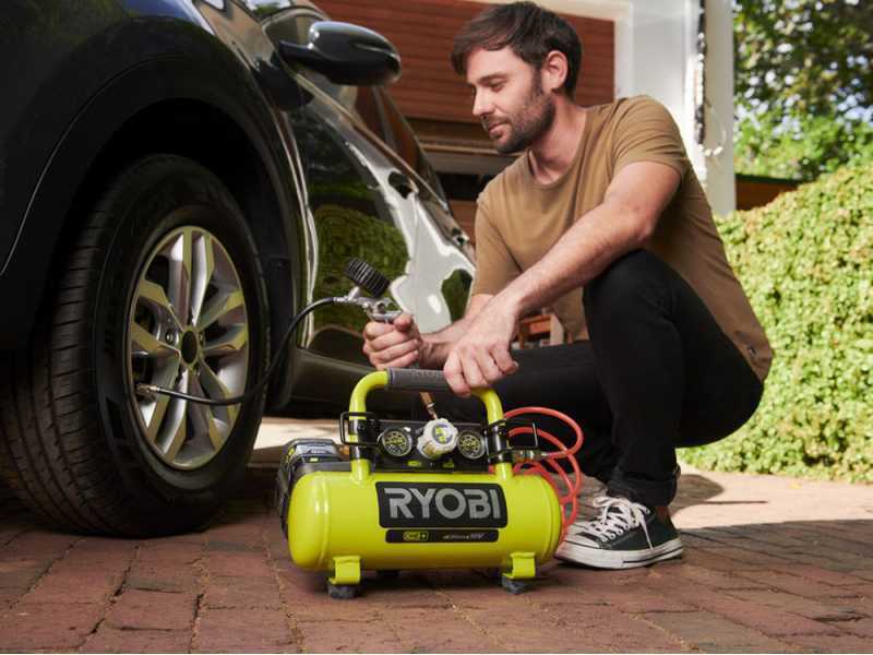 RYOBI R18AC-0 Portable Battery-powered Air Compressor - 18V - 4Ah
