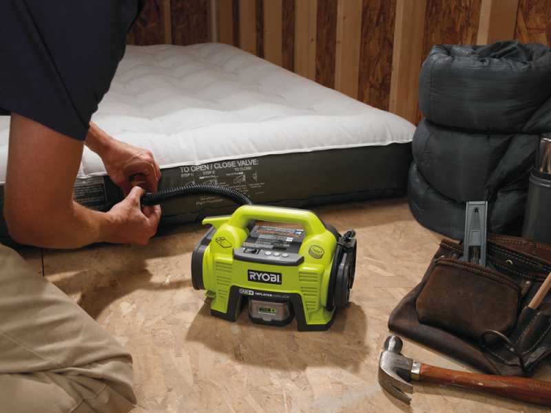 Ryobi 18v cordless portable air compressor clearance