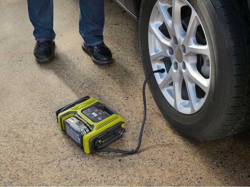 Ryobi inflator store