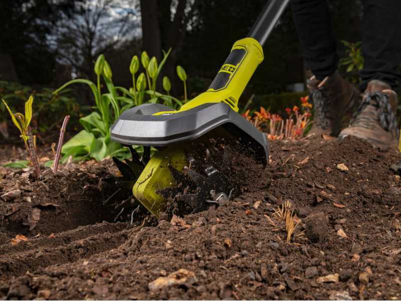 RYOBI RY18CVA-0 Battery-powered Garden Tiller - 18 V - 4 blades - WITHOUT BATTERY AND CHARGER