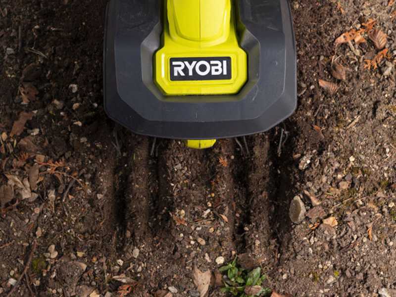 Ryobi 18 volt tiller best sale
