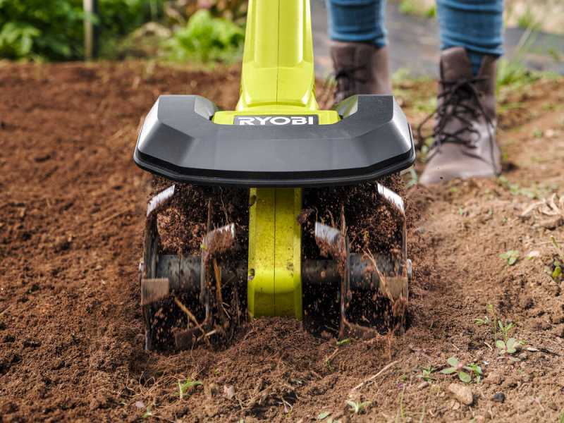 RYOBI RY18CVA-0 Battery-powered Garden Tiller - 18V - 4Ah - 4 blades