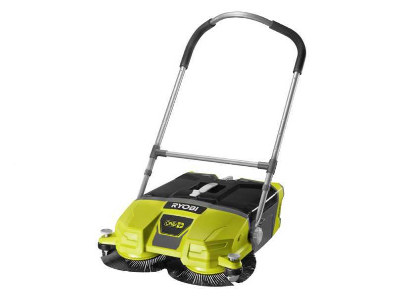 RYOBI R18SW3-0 Battery-powered Hand Push Sweeper with collection basket - 18 V - 4Ah