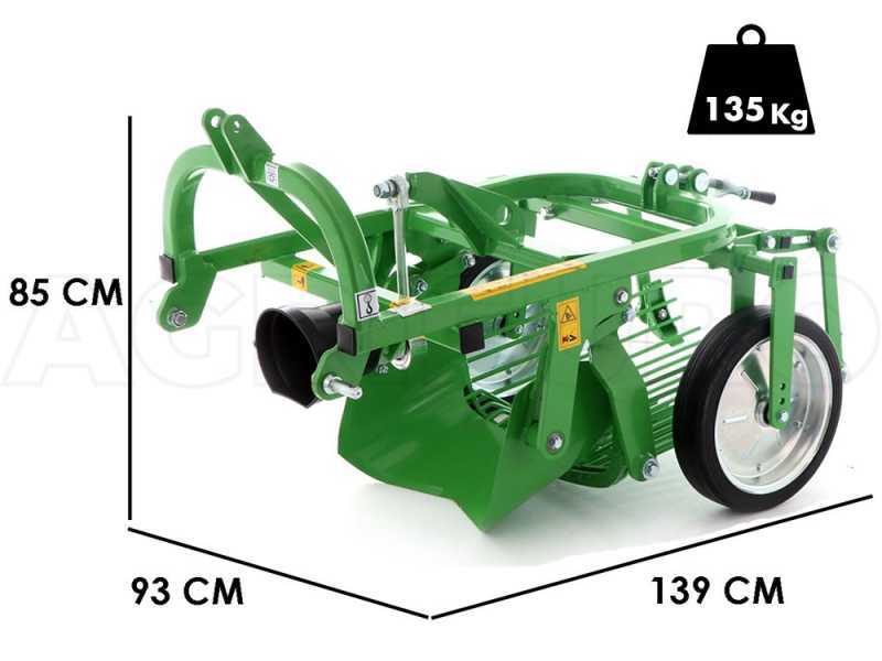 Bomet URSA Tractor-mounted Potato Digger - with Rear Discharge and Oscillating Sieve