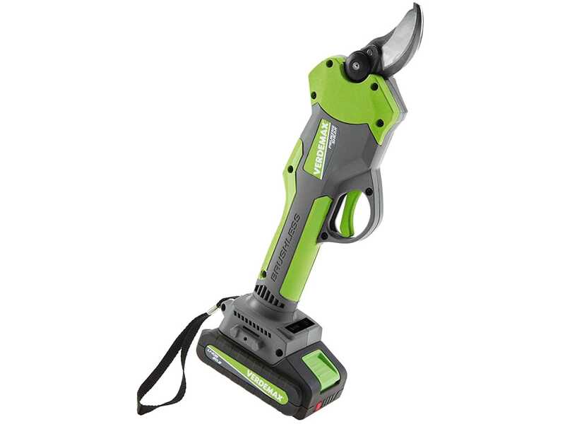 Verdemax FE20 Electric Battery-powered Pruning Shears - 20 V 2Ah battery - &Oslash; 30 mm
