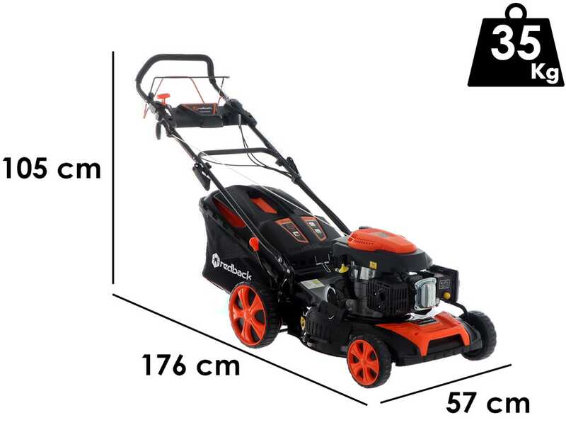Redback S511 VHY-K Self-propelled Lawn Mower - 4 in 1 - 50 cm Cutting Width