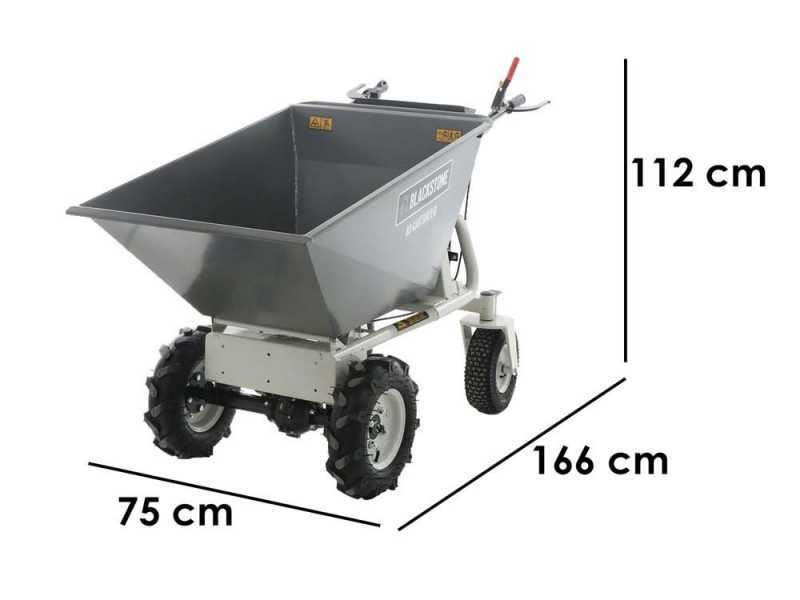 BlackStone BS-CAR 500 E-D Electric Battery-powered Wheelbarrow - 48V/25Ah Battery