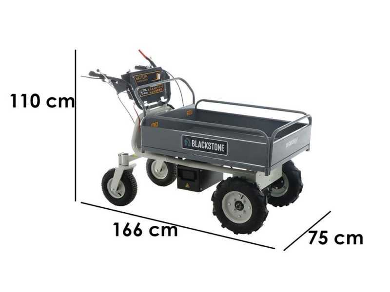 BlackStone BS-CAR 500 E-F Electric Battery-powered Wheelbarrow - 48V/25Ah Battery