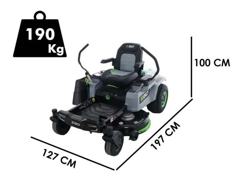 EGO ZT4201E-L Z6 - 56V/40Ah Battery-powered Riding-on Mower - Zero-turn