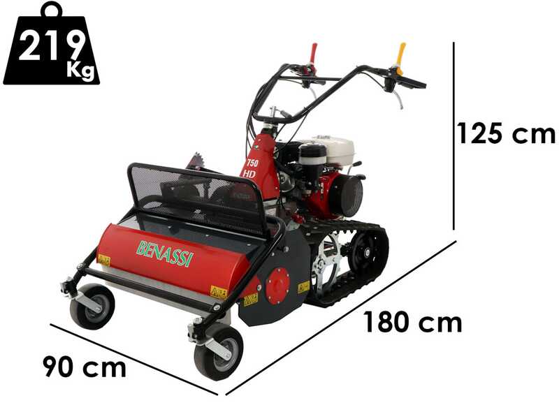 Benassi T750 SHD - Professional Tracked Hammer Rough Cut Mower - Honda GX270 