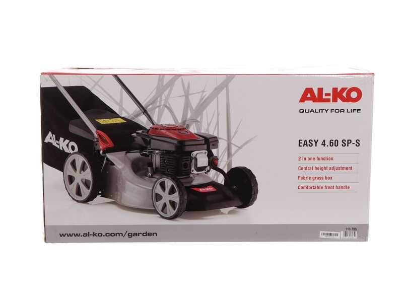 Al-ko Easy 4.60 SP-S Self-propelled Lawn Mower - 2 in 1 - 140 cc Petrol Engine