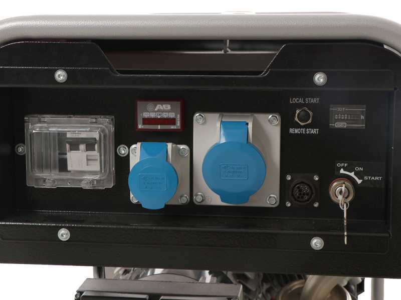 MOSA GE 5000 HBM-L AVR EAS - 4.4 kW Petrol Power Generator with AVR - DC 3.6 kW Single-phase + ATS