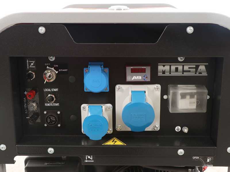 MOSA GE S-5000 BBM AVR EAS - 4.5 kW Petrol Power Generator with AVR - DC 3.6 kW Single-phase + ATS