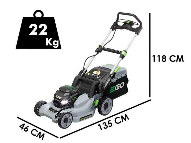 EGO Battery Lawnmower LM1701E - 56V 2.5Ah - Cutting &Oslash; 42 cm