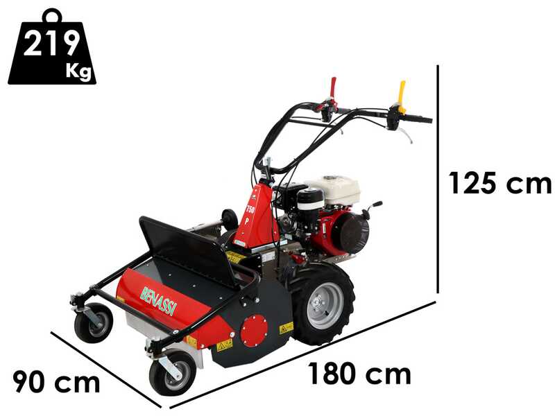 Benassi T750SP - Professional Hammer Rough Cut Mower - Honda GX270 