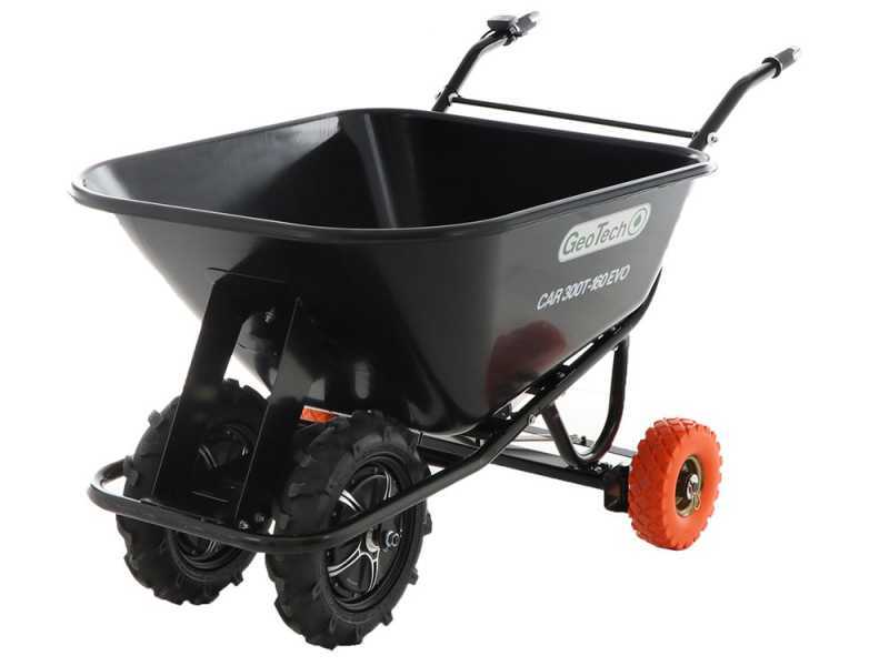 GeoTech CAR 300T-160 EVO Electric Wheelbarrow - 40 V 6Ah Battery