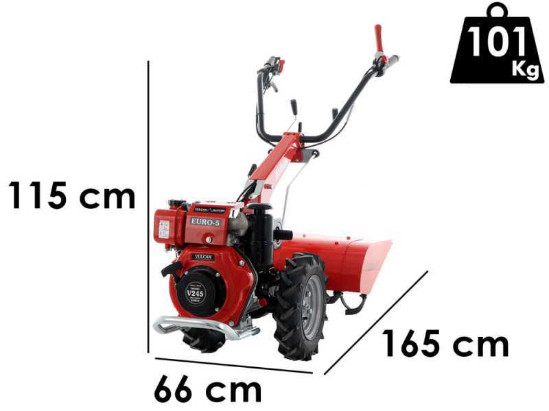 Diesse Minitriss - Diesel Two-wheel Tractor - Vulcan V245 - 4.2HP
