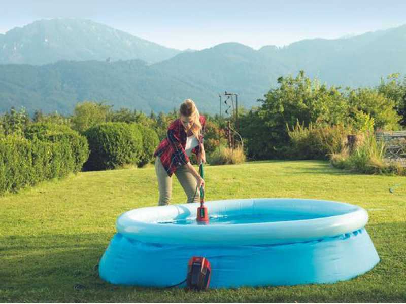 Einhell GE-SP 18 Li Solo Submersible Pump - WITHOUT BATTERY AND BATTERY CHARGER