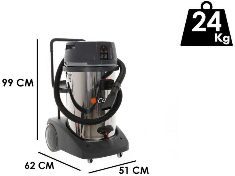 Comet CVP 278 XBH - Wet and Dry Vacuum Cleaner - 78 L - Steel Drum - Professional Series