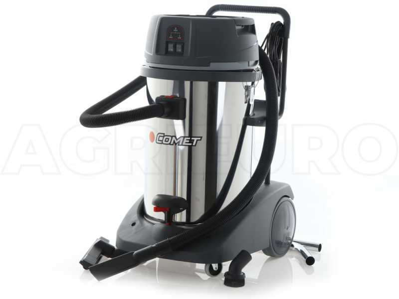 Comet CVP 378 XBH - Wet and Dry Vacuum Cleaner - 3 Motors - Steel Drum - Professional Series