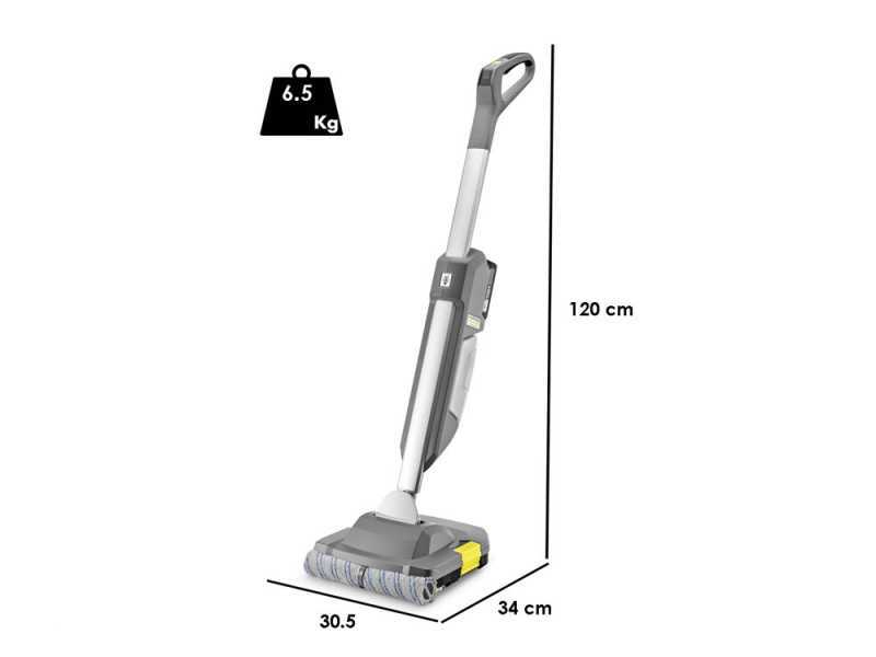 Karcher BR 30/1 C Bp - Battery-operated 3-in-1 floor washer: washes, dries, vacuums - WITHOUT BATTERY AND CHARGER