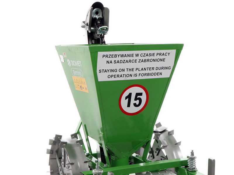 Bomet Gemini - One-row Potato Planter - Adjustable Metal Wheels