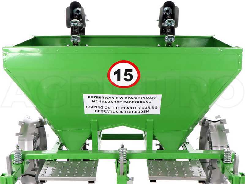 Bomet Gemini - Two-row Potato Planter - Adjustable Metal Wheels