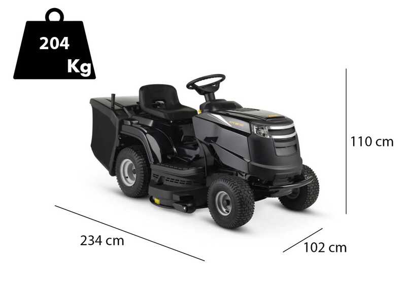 Alpina AT4 98 HA Riding-on Mower with Hydrostatic Transmission with 240 L Grass Collector