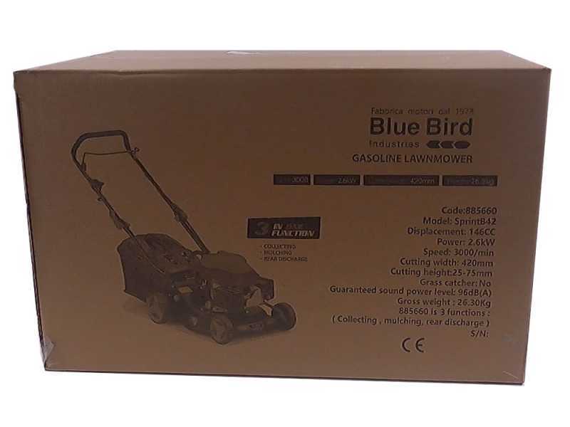 Blue Bird Sprint B42 Self-propelled Lawn Mower - 3 in 1 - 146 cc - 42 cm Blade