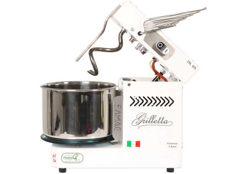 Famag Grilletta IM 6S/230 1 Speed - 6 kg spiral mixer with lifting head