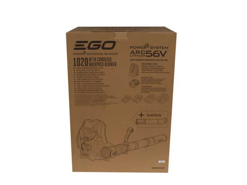 EGO LB6000E Backpack Leaf Blower - 56 V - 5Ah - 193 Km/h - WITHOUT BATTERY AND CHARGER